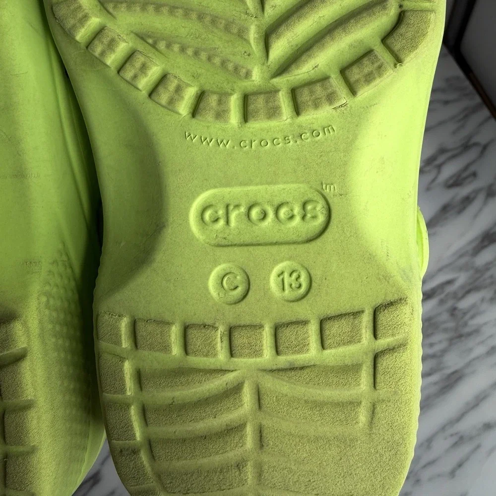 Crocs Monsters, Inc. Mike Classic Clogs Kids C13 Green Shoes Disney Slip On